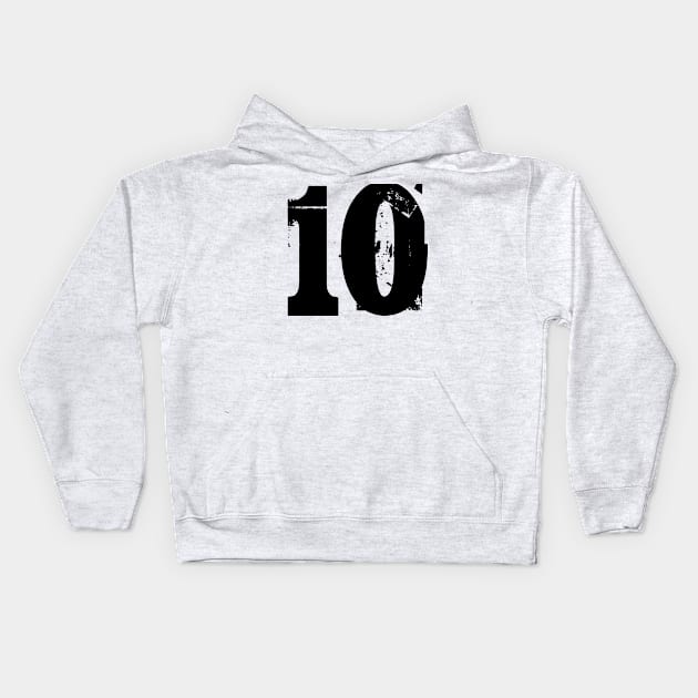 10 number Kids Hoodie by Polli